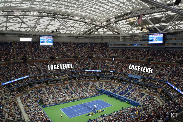 LOGE LEVEL Seating Arthur Ashe Stadium US Open