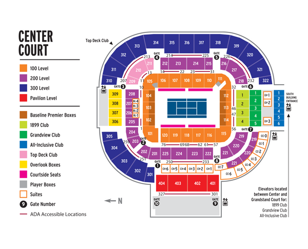 Cincinnati Open Center Court Travel Package