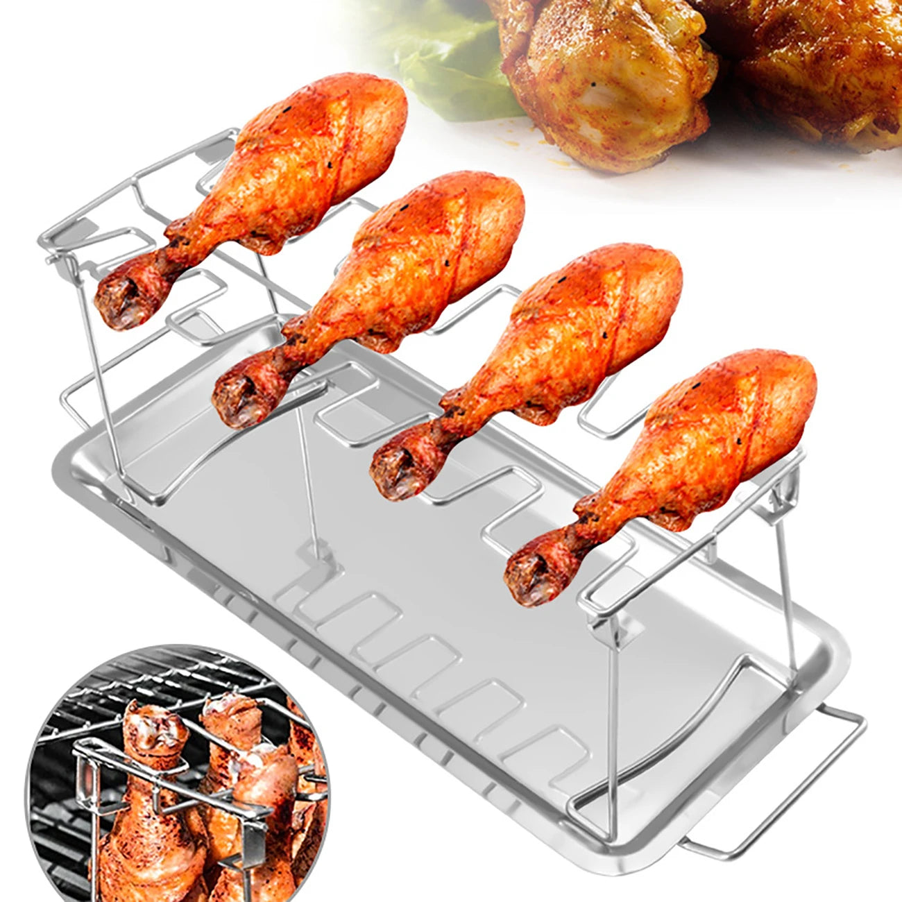 Parrilla Para Patas De Pollo De Acero Inoxidable Soporte – Shoppysur