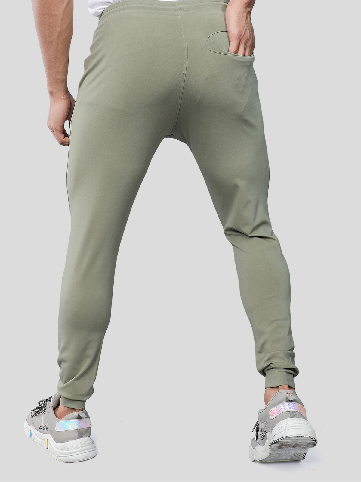 AirForce Blue Lycra Track Pants For Men