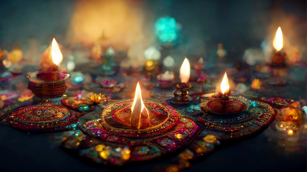 Decorative diyas for diwali