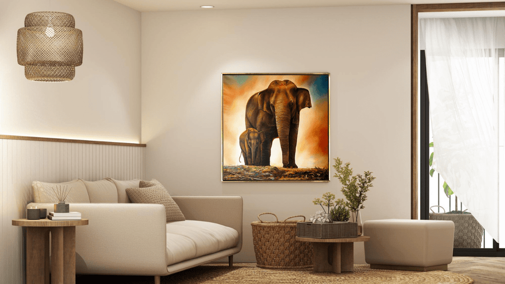 Elephant vastu canvas painting