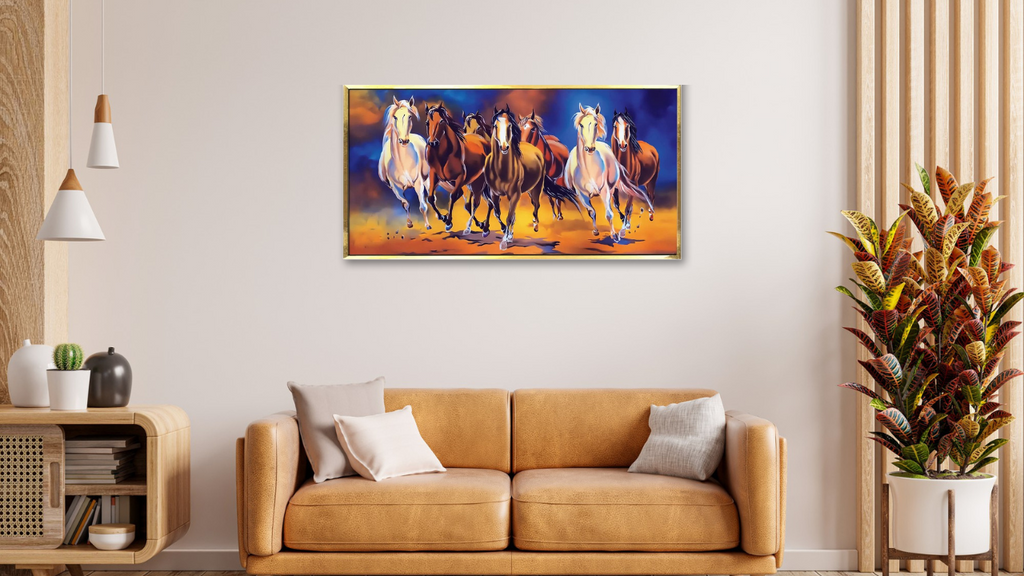 7 horses painting