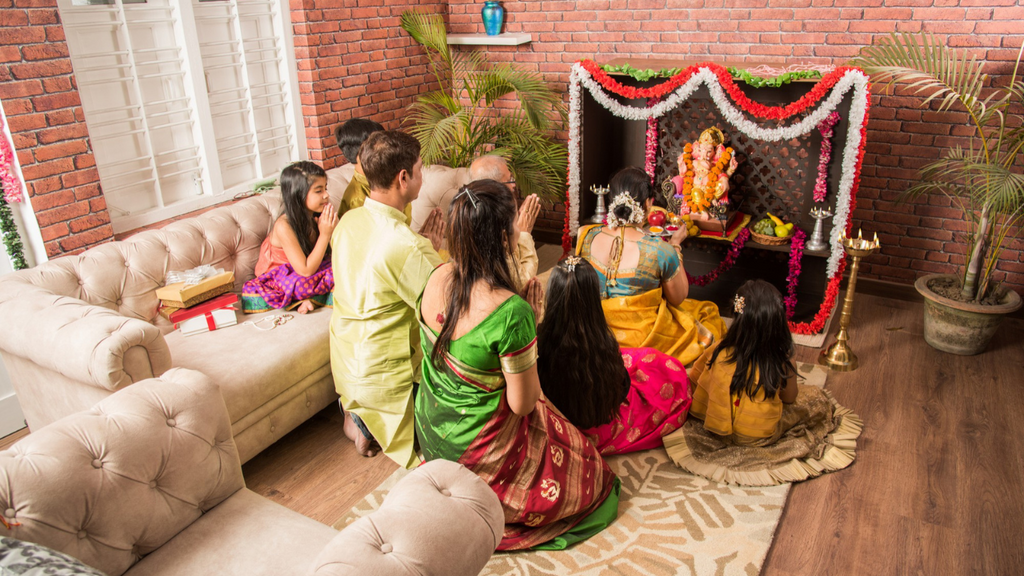 People praying lord Ganesha
