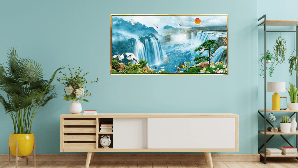 Waterfall Vastu Canvas Paintings