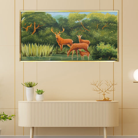 Deer Vastu Canvas Painting