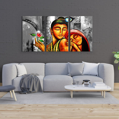 Radha Krishna Canvas Painting