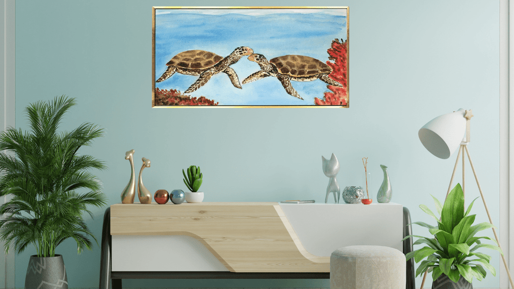 Turtle Vastu Canvas Painting