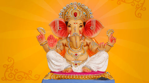Mayureshwar Lord Ganesh/Ganapati Murti/Idol for Diwali Puja-