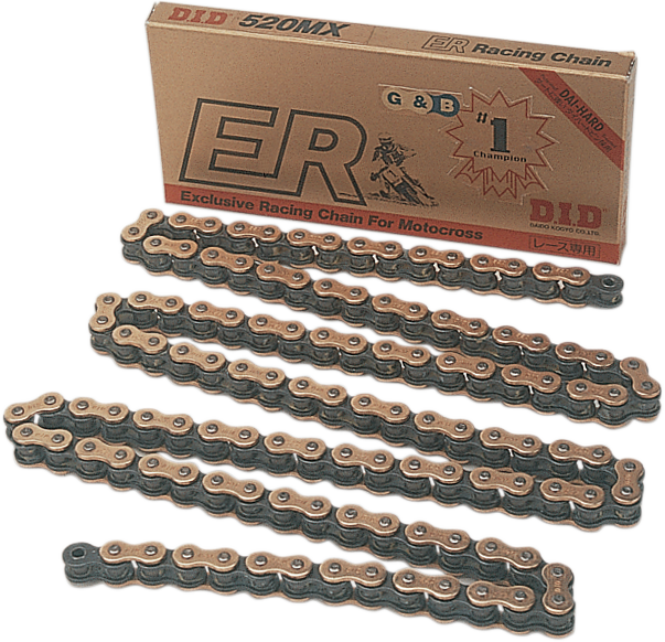 DID 520 MX - High-Performance Motorcycle Chain - G/B - 120 Links D18 ...