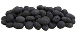 50 Lbs Tumbled Dark Gray Lava Stone