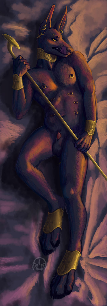 Anubis body pillow unclothed version