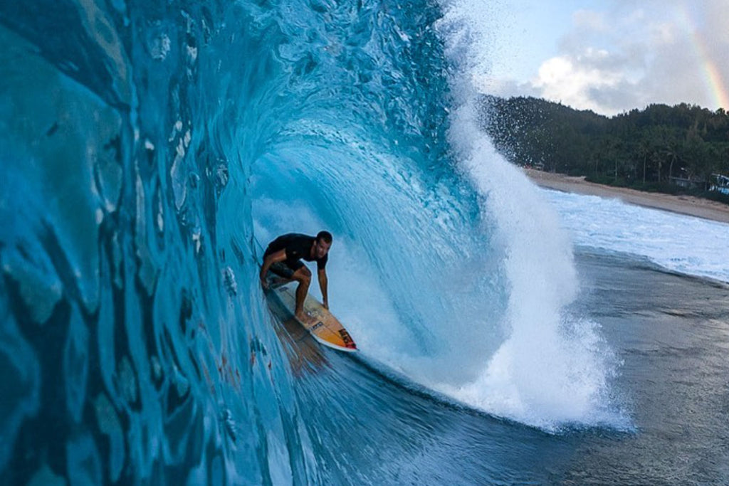 ivan florence with pyzel surfboards