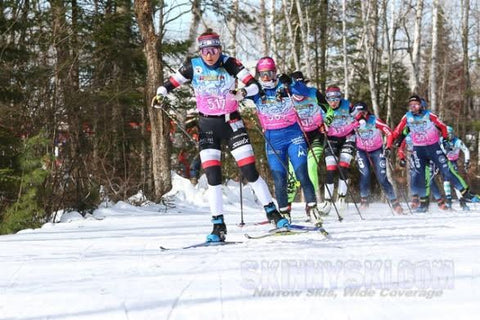 Hannah Rudd leading the birkie elite womens train