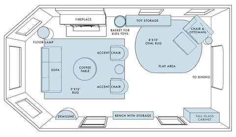 kids playroom floor plan example