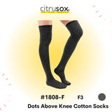 Dots Above Knee Socks