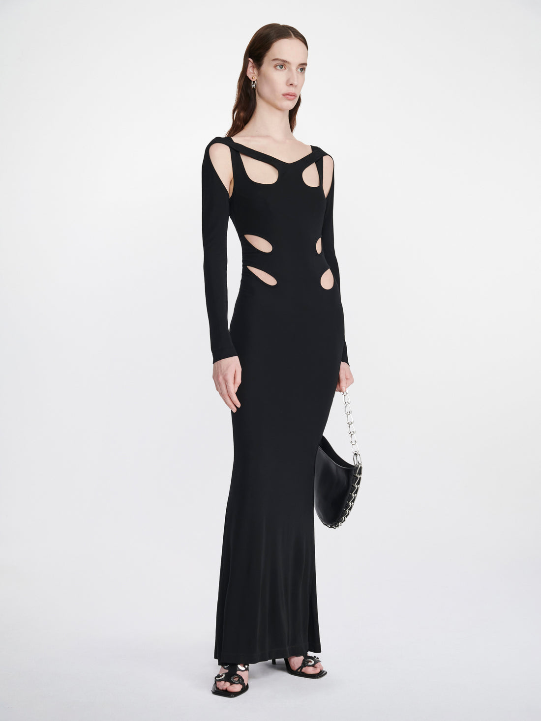 Karlie Kloss Black Backless Bodycon Dress Photoshoot 2023 | SASSY DAILY ...