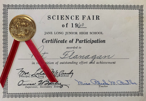 PAT FLANAGAN 1960 SCIENCE FAIR