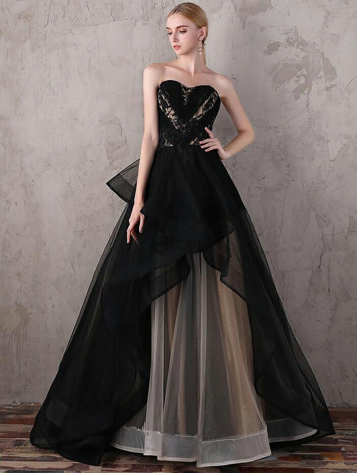 Dress Black のロングドレス パニエ付き - www.infotechcampinas.com.br