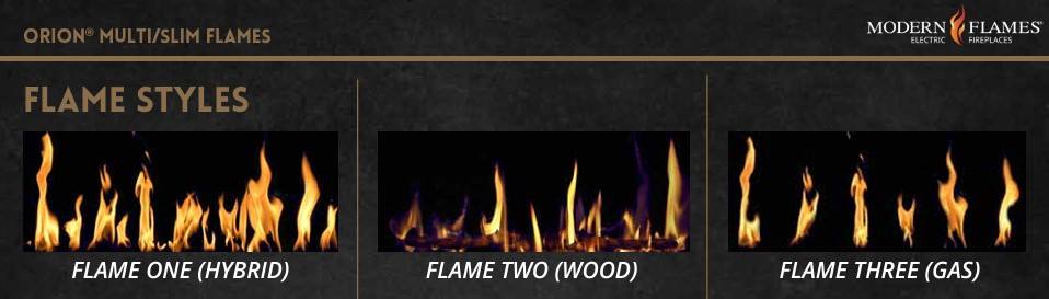 Modern Flames Orion Slim Flame Styles