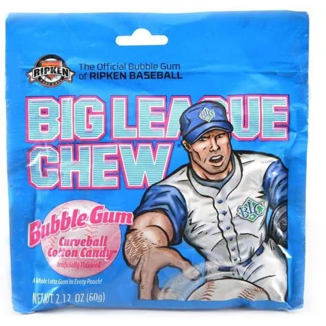 Big League Chew Grape Bubble Gum Flavor + For Games, Concessions, Picnics &  Parties (12 Packs)