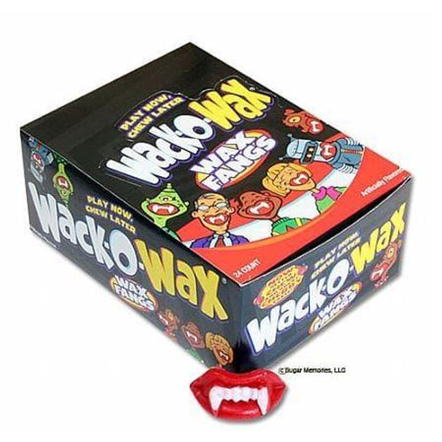 Wack-O Wax Assortment of Lips, Fangs, and Mustache 24 Pack - candy store