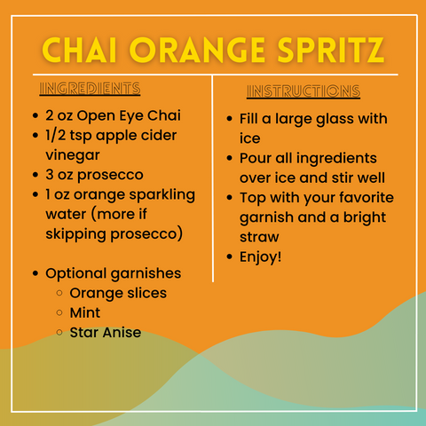 chai orange spritz recipe