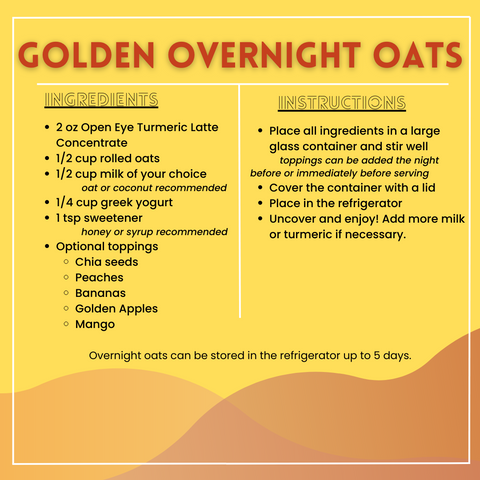 Golden Overnight Oats Recipe