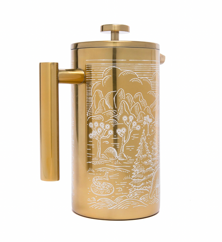 brass french press