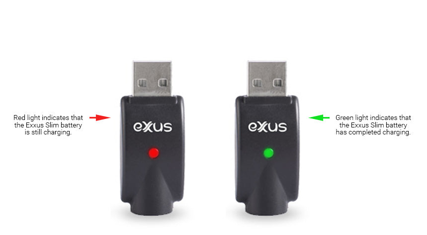 USB Charger light indicators for the Exxus Plus VV on white background