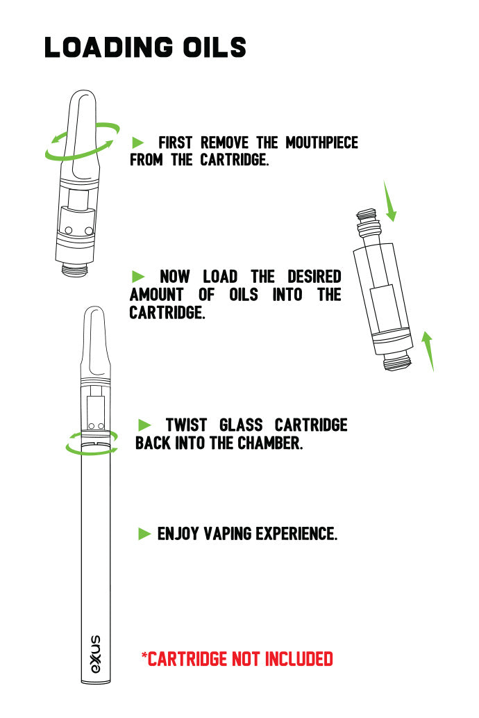 Loading Cartridge for the Exxus Tap VV 2.0 on white background