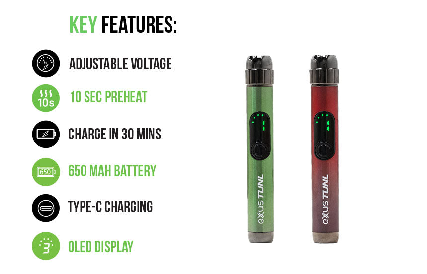 Exxus TUNL Key Features on white background