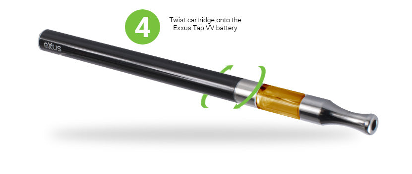 Attaching cartridge to Exxus Tap VV on white background
