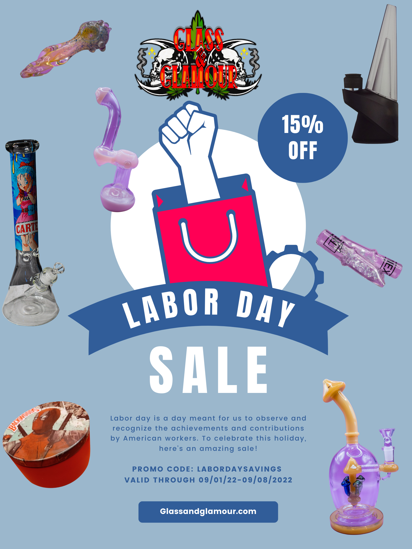 Labor day is a day meant for us to observe and recognize the achievements and contributions by American workers. To celebrate this holiday, here's an amazing sale! promo Code: labordaysavings  Valid through 09/01/22-09/08/2022