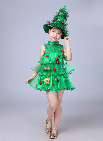 vestido fantasia arvore de natal,  fantasia infantil,  fantasia de luxo