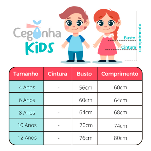 Fantasia Alerquina Infantil - Cegonha Kids