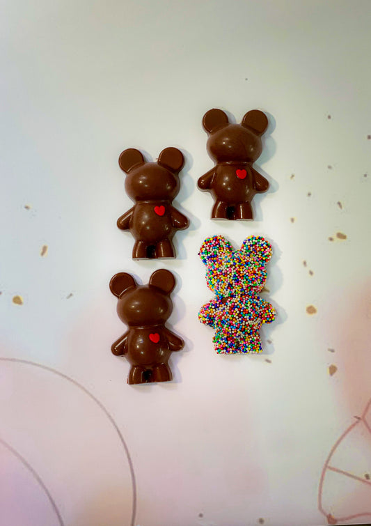 Bwb 3 Piece, Teddy Bear, Plastic Chocolate Mold