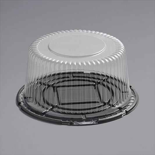 Choice 1/2 Size High Dome Sheet Cake Display Container with Clear