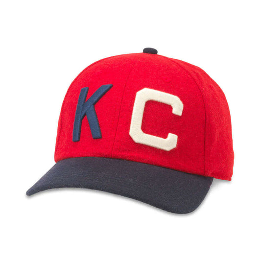 Kansas City Monarchs Hats: Negro League Ivory/Red Snapback Hat