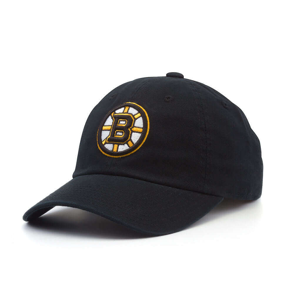 Boston Bruins Hats: Black/Gold Snapback Flat Bill Hat | NHL