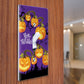 WIRESTER 1-Gang Toggle Light Switch Wall Plate Cover, Pumpkin Happy Halloween