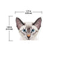 WIRESTER Fresh Scented Car Air Freshener Vent Clip, Lynx Point Lilac Siamese Cat