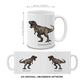 MUGBREW 11 OZ Ceramic Coffee Mug Tea Cup, Tyrannosaurus Rex Dinosaur
