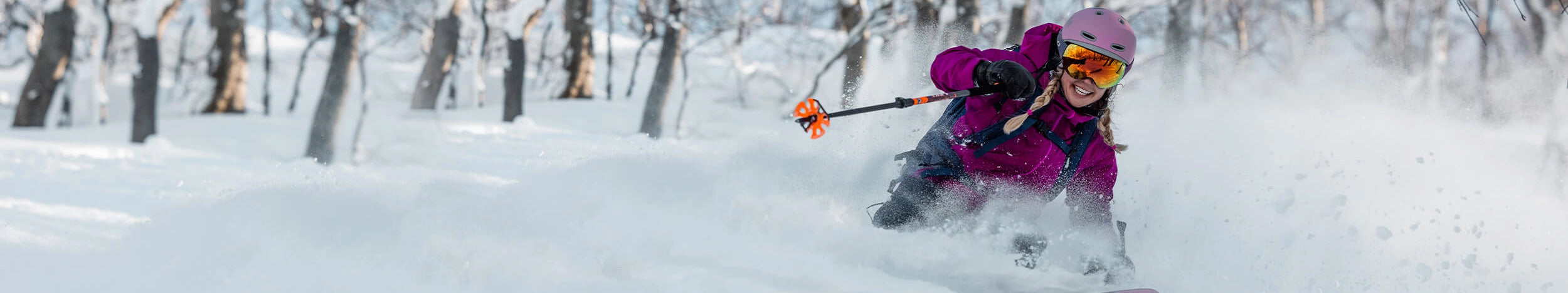 powder skiing