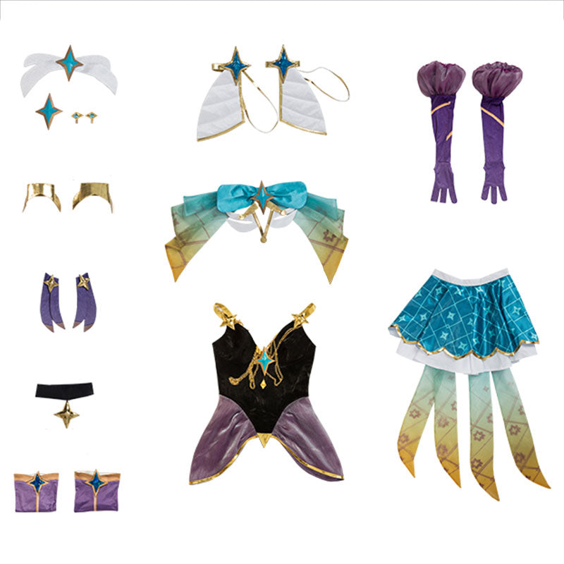 League of Legends Star Guardian Syndra Prestige Skin Cosplay Costume ...