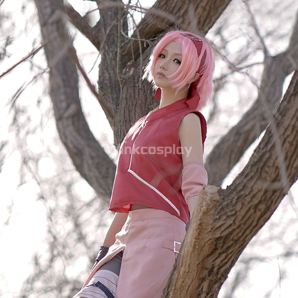 Sakura Haruno From Naruto Halloween Cosplay Costume – Winkcosplay