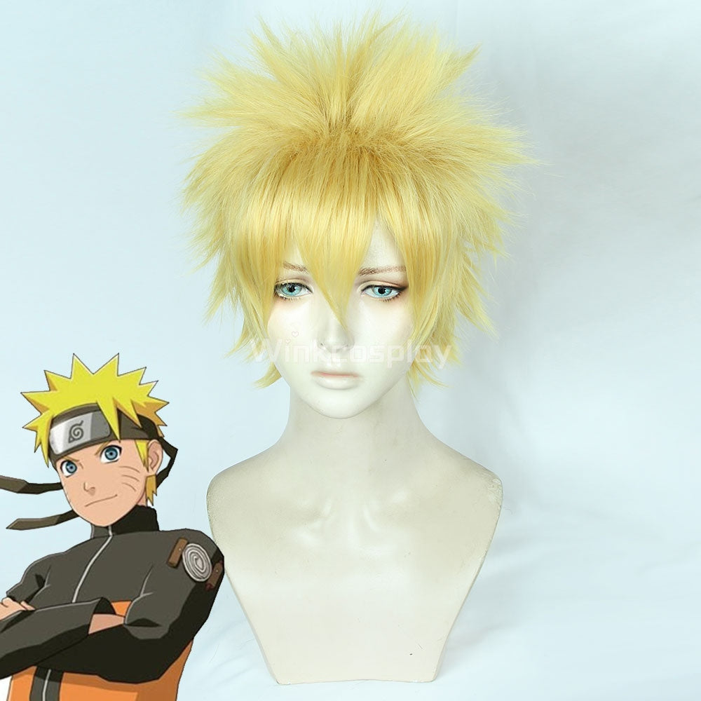 Uzumaki Naruto From Naruto Halloween Golden Cosplay Wig Winkcosplay