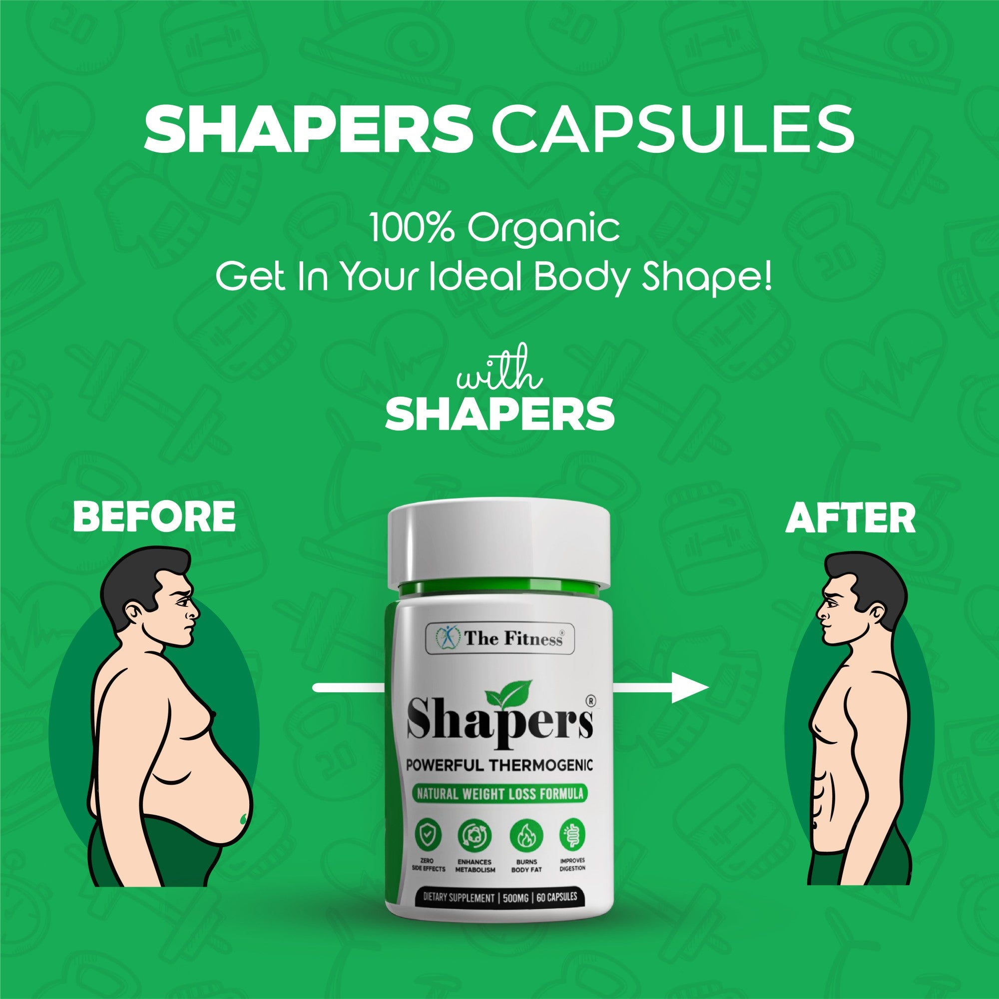 Shapers Capsules, Advanced Dietary Supplement