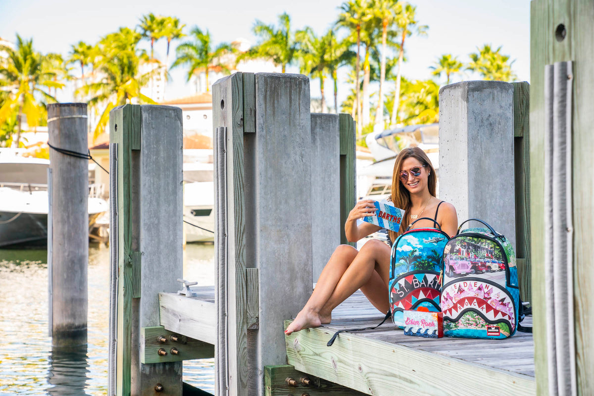 Elizabeth Sutton x Spray Ground Eden Rock - St Barths Jeep Backpack