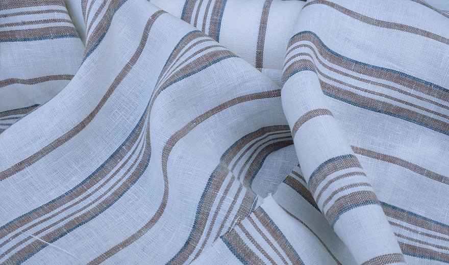 AUGUSTIN LINEN STRIPE LINEN / SISAL FABRIC – Designer